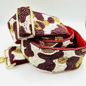 Maroon Leopard Adjustable Strap Wholesale